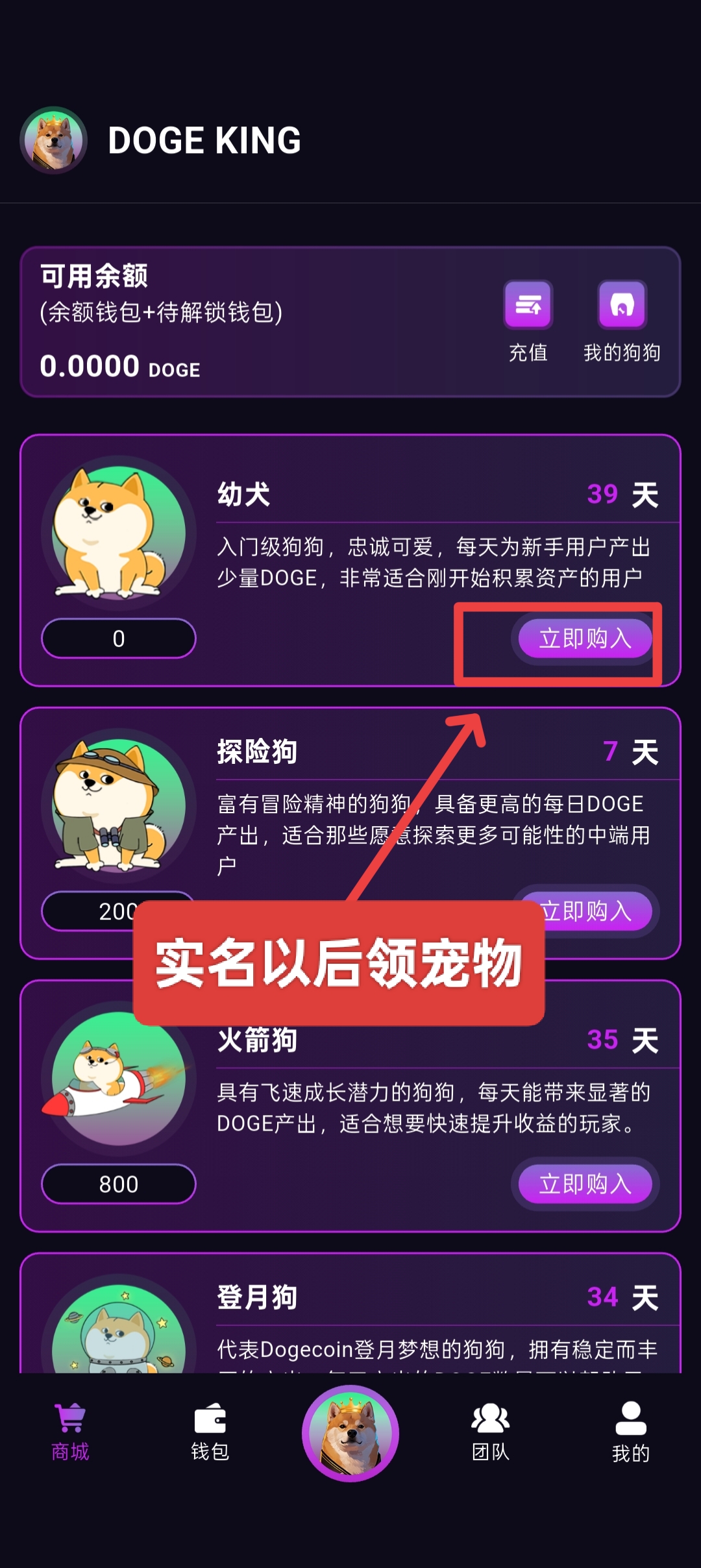 首码DogeKing：注册即送800枚狗狗币，抓住机遇，坐享收益。