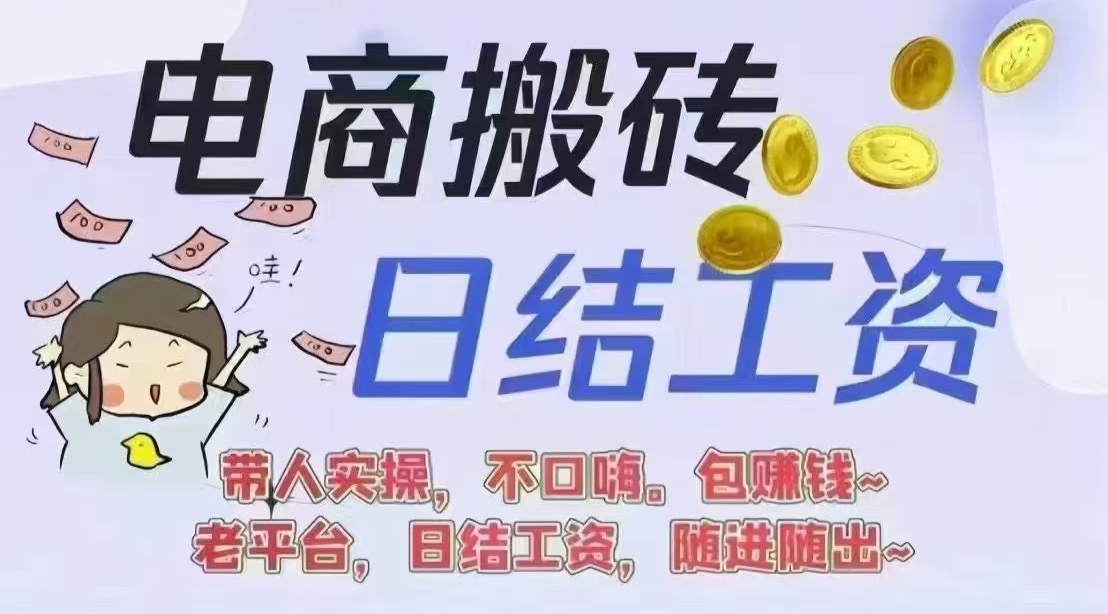 电商搬砖，副业首选，四年老牌平台，日入1000。