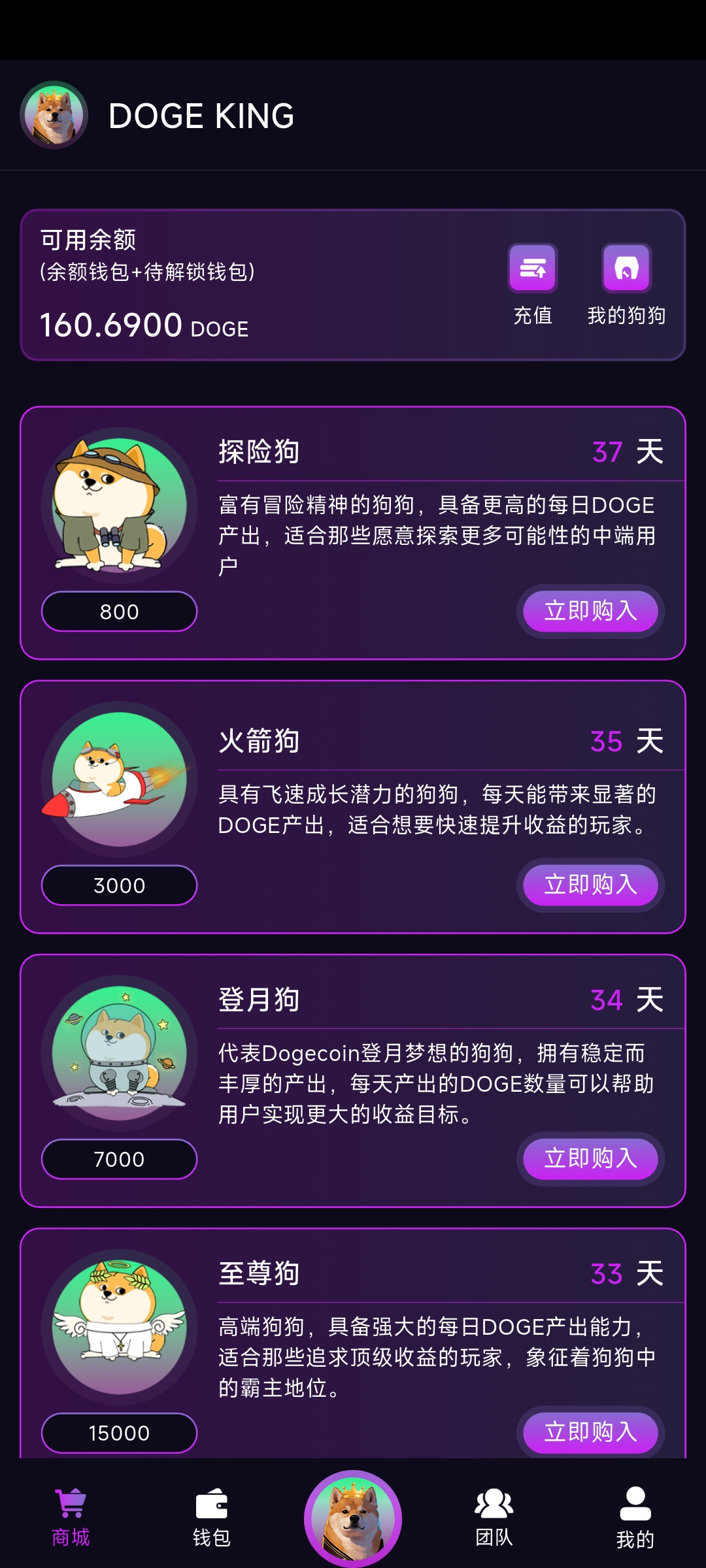 狗狗币，纯零撸，收益多多
