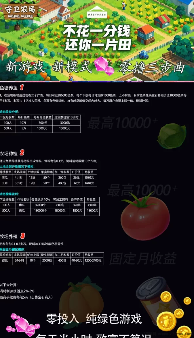 守卫农场开启内测，先到先赚！首批玩家优先入场！