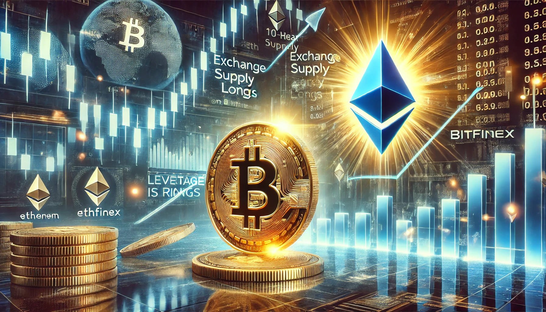 ETH交易所存量10年新低，Bitfinex比特币做多仓位半年新高，市场反弹在即？