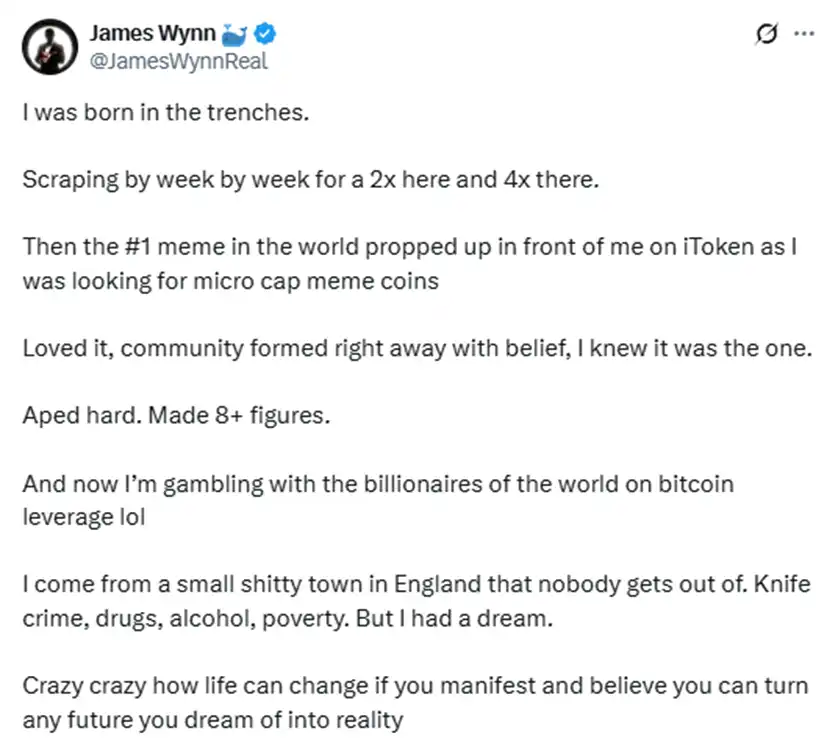 从10u战神到12亿合约巨鲸：James Wynn的疯狂赌博传奇！