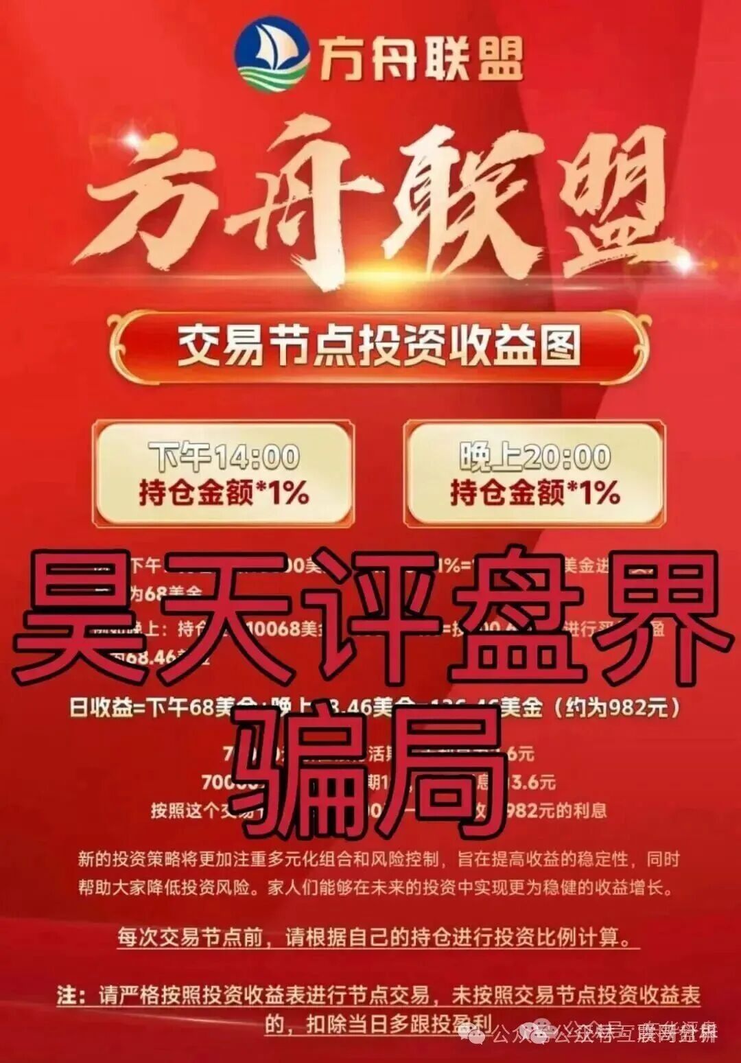 曝光：维盛社区，方舟联盟，佰嘉盈融诚投资这三个资金盘骗局即将崩盘跑路，高度预警