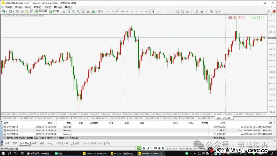 账户突遭冻结!4万余元无法取出,Exness这家老牌经纪商也不给出金了?反复提